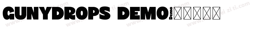 GUNYDROPS DEMO字体转换